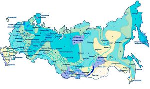 Карта снеговых районов