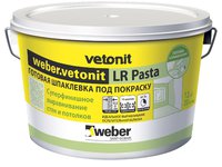 Шпаклевка weber.vetonit LR Pasta на полимерной основе, готовая, финишная