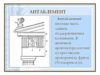 Антаблемент в архитектуре