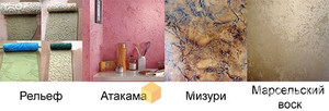 Разновидности красок