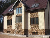 Фасадная плитка под камень.